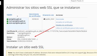 Instalar Certificado Ssl Cpanel Daganet