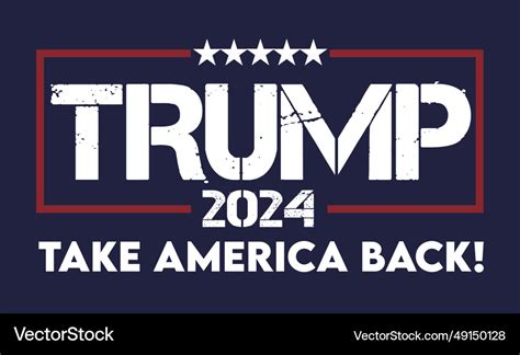 Trump Take America Back Royalty Free Vector Image