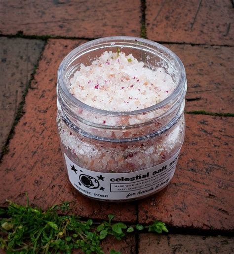 Salt Scrub For Hands And Body With Pure Sea Salt And Pink Etsy