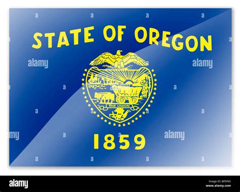 Oregon US State flag Stock Photo - Alamy