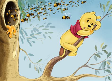 Winnie The Pooh And The Honey Tree By Zdrer456 On Deviantart