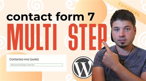 Contact Form 7 Multi Step Créer Un Formulaires En Deux étapes Gratuitement Youtube