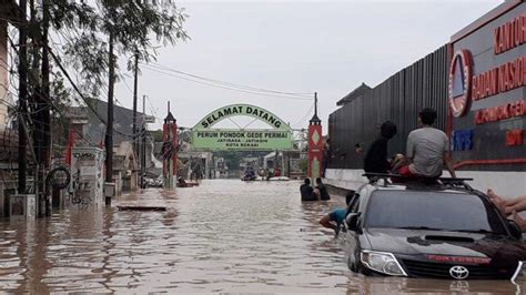 Banjir Di Perumahan Pondok Gede Permai Paling Parah Di Bekasi Banyak