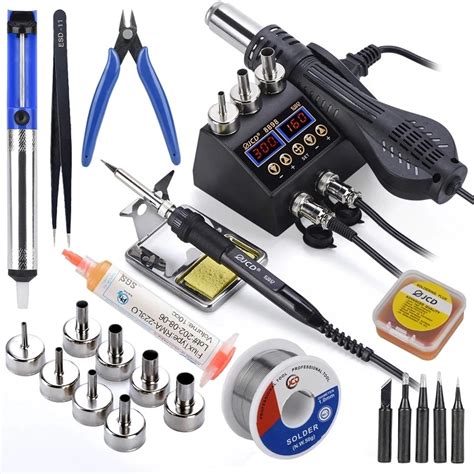 Jcd 8898 17 Eusoldering Station Rework Station Hot Air Gun Welding Repair Soldering Iron Tools