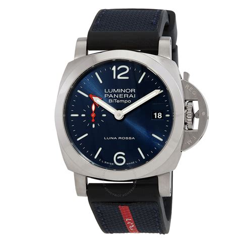 Panerai Luminor Quaranta Bitempo Luna Rossa Gmt Automatic Blue Dial Men