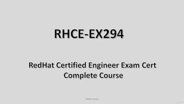 Complete Guide On Red Hat Certified Engineer Cert RHCE EX 294 Free