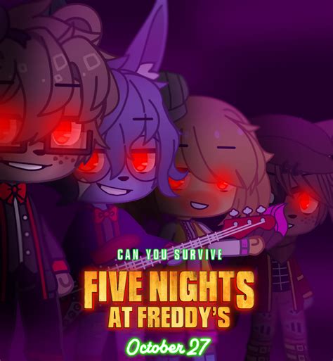 Remade the FNaF Movie Poster : r/GachaFnaf