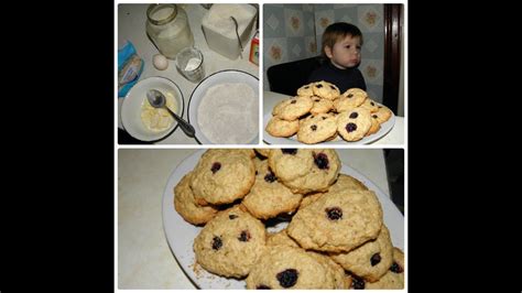 Овсяное печенье детям с 1 - 1,5 года.Домашняя выпечка.\ Oatmeal cookies ...
