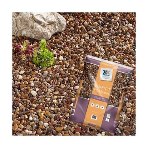 Kelkay Quartzite Pea Gravel 20mm Bulk Bag Living Chic