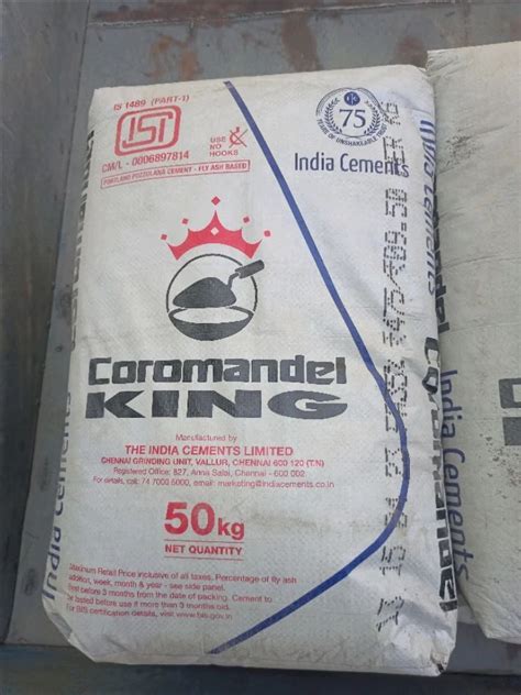 50Kg Coromandel King Cement At Rs 340 Bag Coromandel Cement In