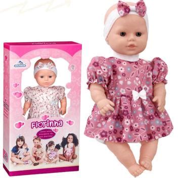 Boneca Bebezao Grande Vinil 40cm Menina Barato Adijomar Brinquedos