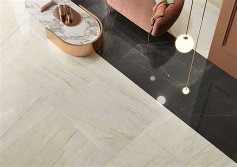 Porcelain Stoneware Flooring With Marble Effect Lux Experience