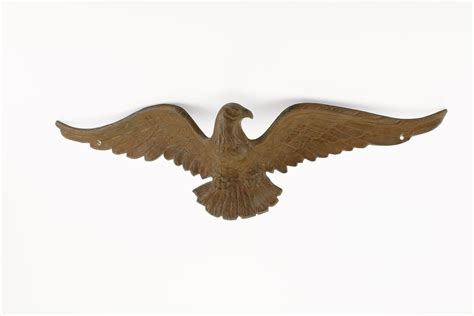 Vintage Soaring Bald Eagle Wall Mount Cast Metal Bird Decor Etsy