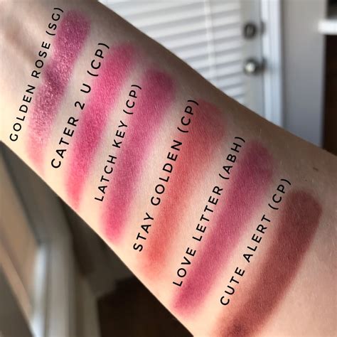 Pink Eyeshadow Swatches Stefs Edge