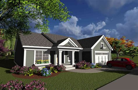 2 Bed Ranch with Open Concept Floor Plan - 89981AH | Architectural Designs - House Plans