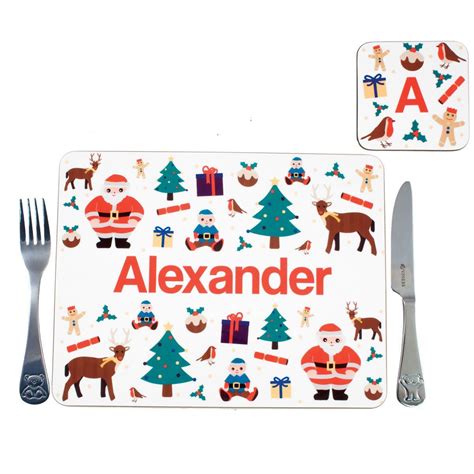 Placemat Christmas Personalised Christmas Ts For Children