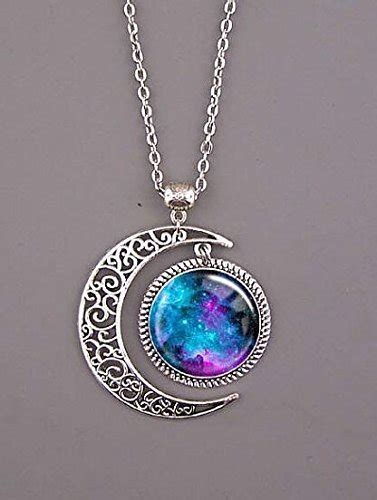 Turquoise Nebula Necklace Nebula Jewelry Nebula Pendant Galaxy Necklace