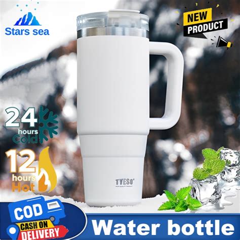 Tyeso Tumbler Ml Ml With Handle Stainless Steel Insulated Thermos Keep Cold And Hot