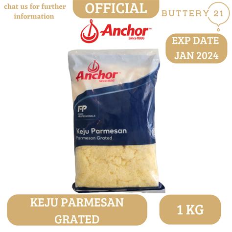 Jual ANCHOR PARMESAN CHEESE GRATED 1 KG KEJU PARMESAN PARUT 1 KG