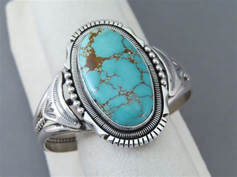 Royston Turquoise Sterling Silver Cuff Bracelet Turquoise Bracelet