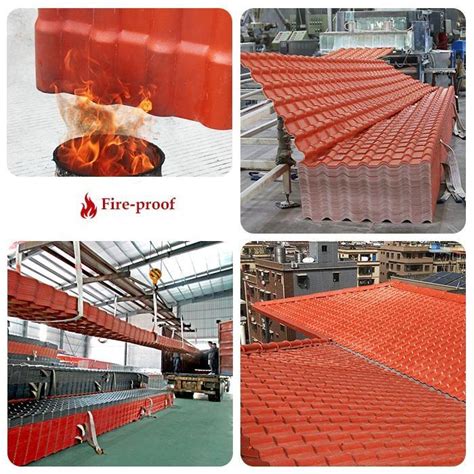 Anti Corrosion Roofing Tile Corrugate ASA Coated PVC Heat Resistant