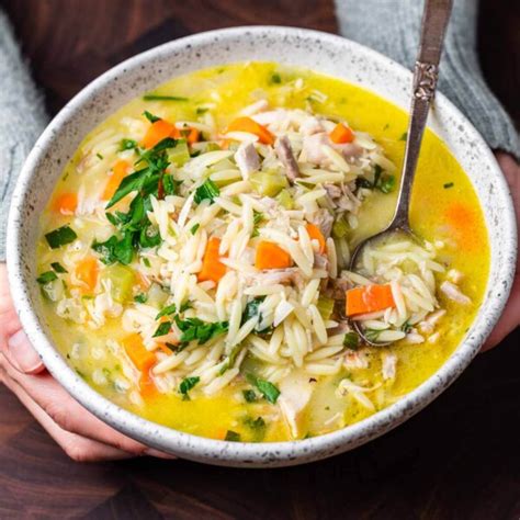 Lemon Chicken Orzo Soup Sip And Feast