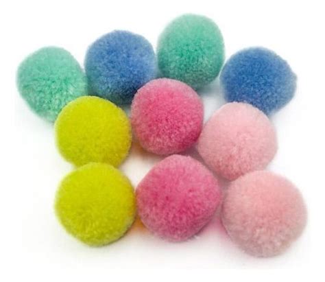 Pct C 20 Pom Pom Bolinha 15mm Cores Candy Sortidas Encadernação Mania Loja De Insumos Para