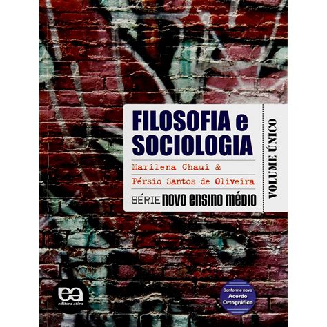 Livro Novo Ensino M Dio Filosofia E Sociologia Volume Nico