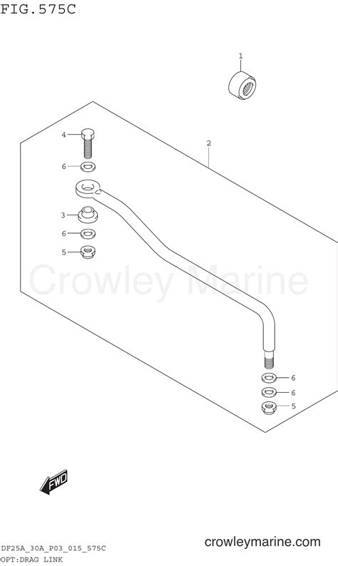 OPT DRAG LINK DF30ATH P03 Serial Range Four Stroke Outboard 25