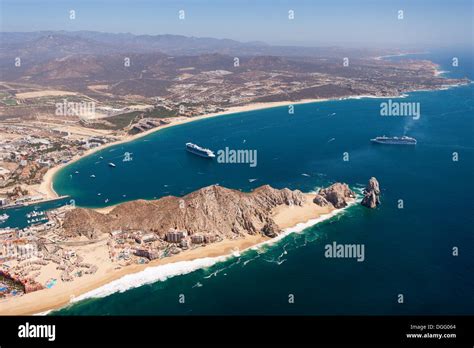 aerial view  lands   cabo san lucas cabo san lucas baja