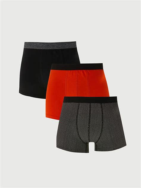 Standard Fit Cotton Flexible Mens Boxer 3 Piece S3ap28z8 Lqj