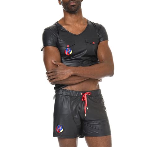 Wetlook T Shirt Oberteile für IHN Club Hot Fashion Odretto Highheels