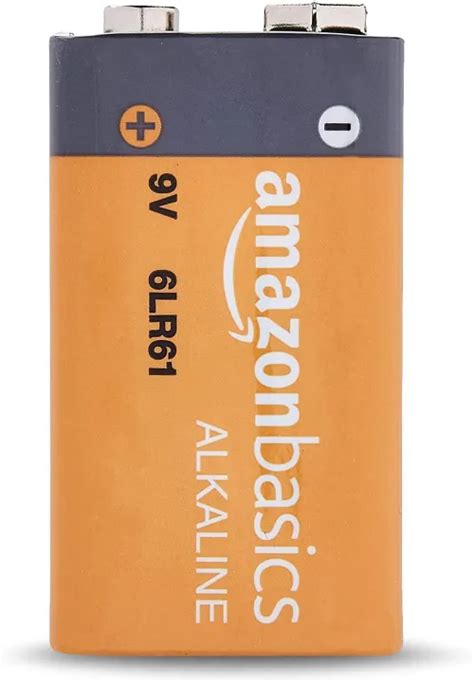 Amazon Basics 8 Pack 9 Volt Performance All Purpose Alkaline Batteries