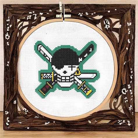 Roronoa Zoro Pirate Flag One Piece Design Size X Etsy