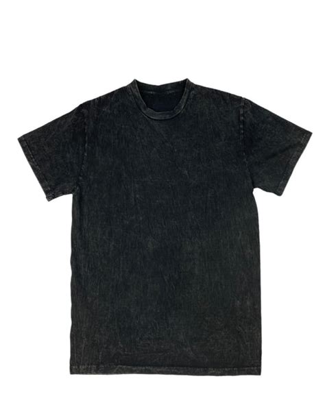 Black Mineral Wash Short Sleeve T Shirt Custom Colors Apparel