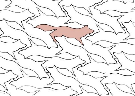 tessellation fox doodle  sakuramederu