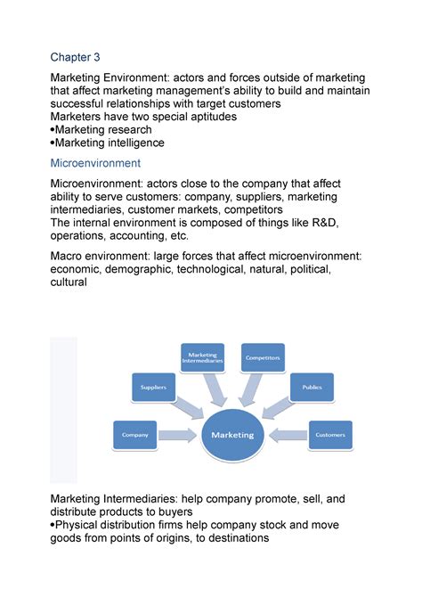 Chapter 3 Marketing Notes 3 Chapter 3 Marketing Environment