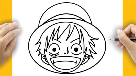 How To Draw Luffy Face Easy Stp By Step Youtube