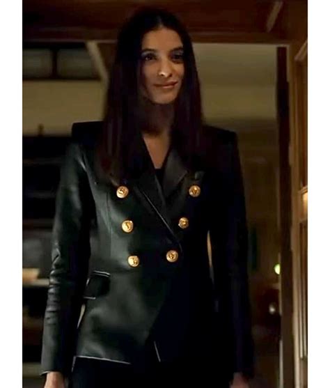 laysla de oliveira locke  key dodge leather blazer jackets expert