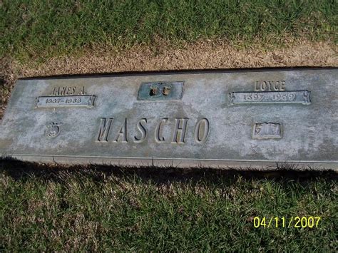 James Anson Mascho Sr M Morial Find A Grave