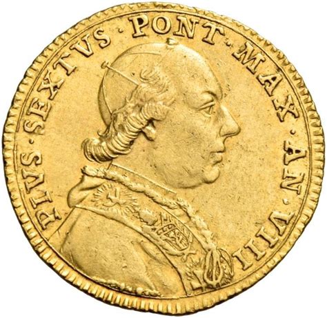 Zecchino Pius Vi Bologna Papal States Numista