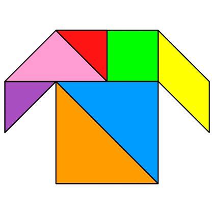 Tangram Shirt - Tangram solution #7 | Tangram, Tangram patterns ...