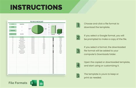 To Do Checklist Template - Download in Excel, Google Sheets | Template.net