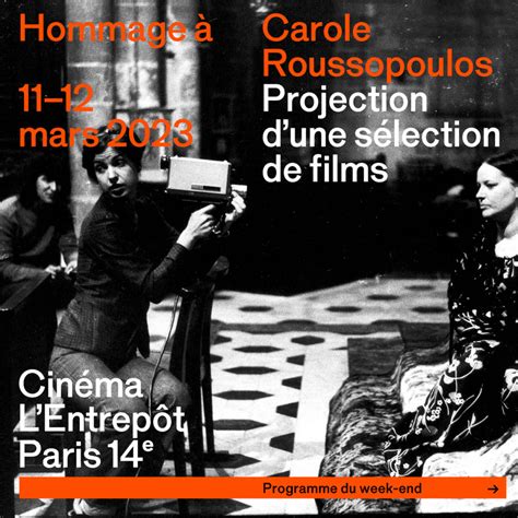 Une programmation exceptionnelle de films de Carole Roussopoulos à l