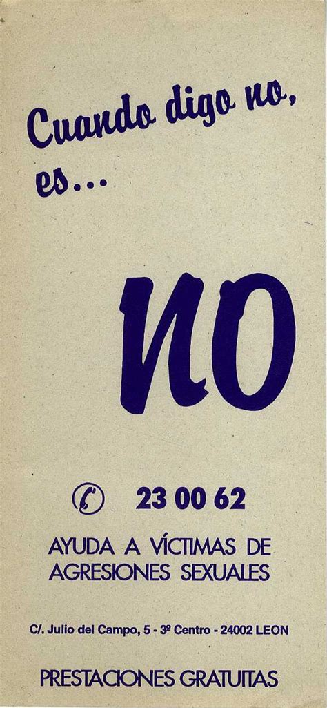 Cuando digo no, es... no. Educación sexual - SIDA STUDI 