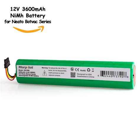 Morpilot 12V 4000mAh Extended NiMh Battery Pack For Neato Botvac Series