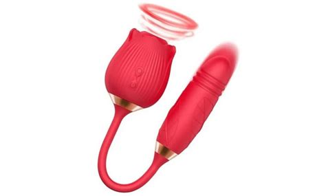 2 In 1 Dual Rose Vibrator Sucking Clitoral G Spot Sex Toy 10 Speed Waterproof Groupon