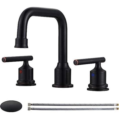 Dyiom Oil Rubbed Bronze Bathroom Faucet Widespread Bathroom Sink Faucet 3 Holes Vanity Faucet 2