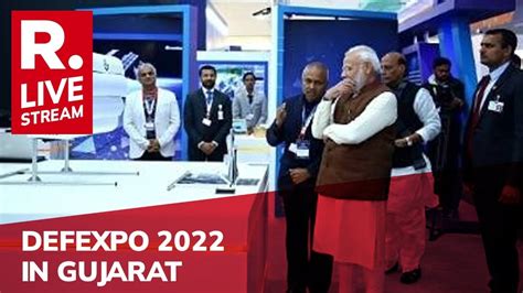 Live Tv Pm Modi To Inaugurate Defexpo In Gujarat Indias