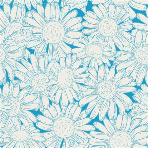 Seamless Daisies Pattern — Stock Vector © Lisla 56811673